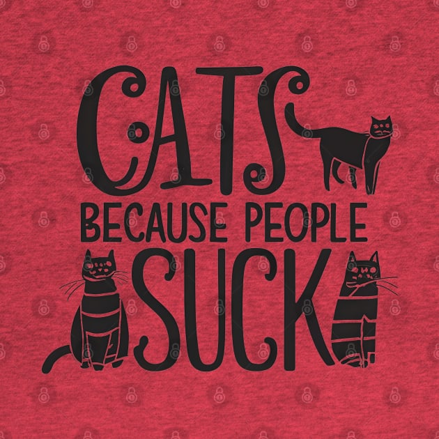 Cat because people suck by NomiCrafts